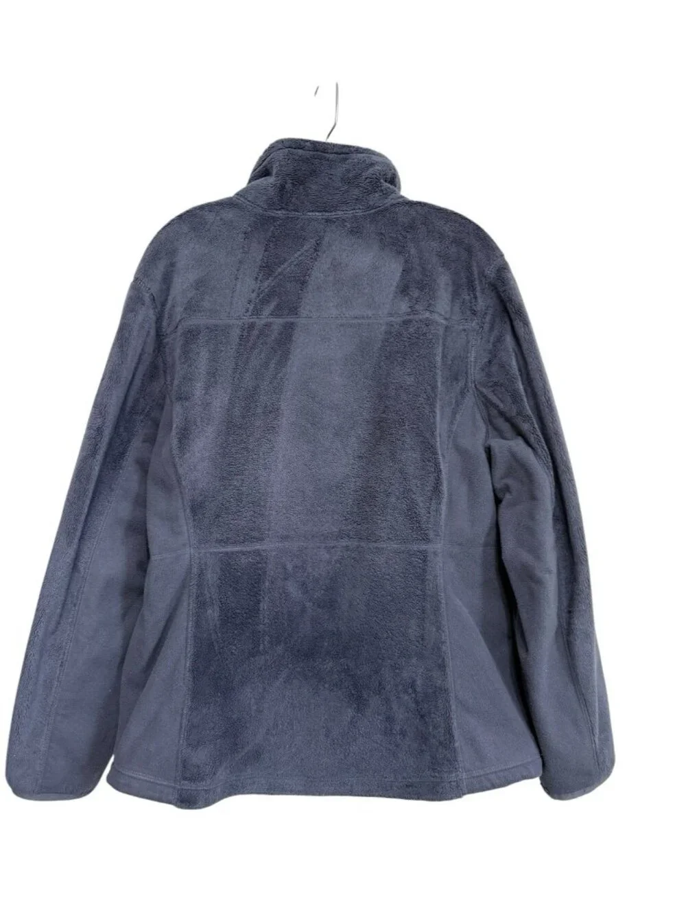 L.L. Bean Women's Full Zip Fleece Blue Sherpa Fleece Jacket Size Large Reg